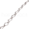 304 Stainless Steel Rhombus & Oval Link Chains CHS-F017-04P-3