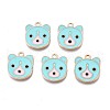 Alloy Enamel Pendants ENAM-N054-75B-1