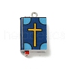 Opaque Resin Rectangle Pendants FIND-Z043-01P-1