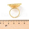 Brass Micro Pave Cubic Zirconia Adjustable Open Cuff Rings RJEW-V009-03G-5