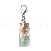 21Pcs 7 Styles Chakra Natural & Synthetic Gemstone Chips inside Glass Wishing Bottle Pendant Decoration HJEW-JM03306-5