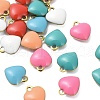 304 Stainless Steel Enamel Charms STAS-K303-01A-G-1