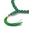 Natural Malachite Beads Stretch Bracelets BJEW-A025-01B-2