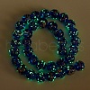 Handmade Gold Sand Lampwork Beads Strands LAMP-P051-L05-12mm-3