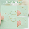 Unicraftale 60Pcs 2 Styles Brass Hoop Earrings Findings KK-UN0002-43-5