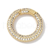 Rack Plating Brass Micro Pave Cubic Zirconia Twister Clasps KK-NH0002-04G-01-1
