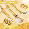 Polyester Lace Ribbon with Plastic Charms Tassel OCOR-WH0078-202A-01-4
