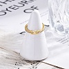 Brass Micro Pave Clear Cubic Zirconia Cuff Finger Rings RJEW-G337-22G-3