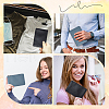 CRASPIRE 2Pcs 2 Colors Litchi Print PU Leather Zip Pouches ABAG-CP0001-08A-5