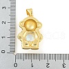 Rack Plating Brass Pendants ZIRC-L100-160G-4