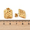 304 Stainless Steel Textured Stud Earrings EJEW-G423-28C-G-4