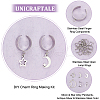 Unicraftale DIY Charms Cuff Ring Making Kit DIY-UN0004-86-5