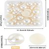 Fingerinspire 60Pcs ABS Plastic Cabochons OACR-FG0001-01-2