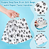 Rectangle with Paw Print Pattern Paper Storage Bags with Handle ABAG-WH0046-38B-4