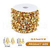 Acrylic Diamond Beaded Trim OCOR-WH0067-73A-2