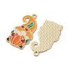 Thanksgiving Day Alloy Enamel Pendants ENAM-V002-02H-G-2