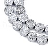 Electroplated Synthetic Non-magnetic Hematite Beads Strands G-H072-F01-01B-3