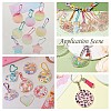Transparent Acrylic Blank Pendants TACR-Z003-01G-3