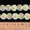 Electroplate Transparent Glass Beads Strands EGLA-N017-04A-4