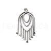 304 Stainless Steel Filigree Pendants STAS-K298-05P-1