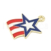 Independence Day Alloy Enamel Pandants FIND-M083-05H-G-2