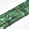 Synthetic Malachite Beads Strands X-G-S357-G17-1