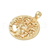 Rack Plating Brass Pendants KK-A224-02B-G-2
