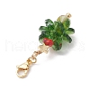 Christmas Tree Glass Pendant Decorations HJEW-JM02018-4