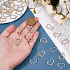 SUPERFINDINGS 40Pcs 2 Colors Alloy Rhinestone Pendant FIND-FH0010-63-4