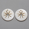 Natural Freshwater Shell Pendants SHEL-R021-04-2