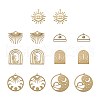  Jewelry 14Pcs 7 Style Brass Charms KK-PJ0001-26-2
