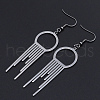 Tarnish Resistant 201 Stainless Steel Dangle Earrings STAS-S105-JN616-1-1