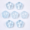 Transparent Baking Painted Glass Beads DGLA-R052-002-A01-2
