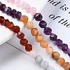 Chakra Theme Natural Tiger Eye & Rose Quartz & Amethyst & Topaz Jade & Red Agate & Amazonite & Sodalite Beads Strands X1-G-S376-002A-4