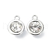 Rack Plating Alloy Rhinestone Charms FIND-M014-16E-P-1