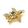 Brass Micro Pave Cubic Zirconia Pendants KK-U055-07G-02-2