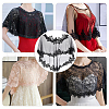 Detachable Polyester Bridal Lace Shawls AJEW-WH0248-32A-5