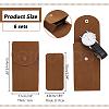  6 Sets Flocky Velvet Watch Storage Pouches TP-NB0001-70-2