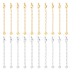 Unicraftale 20Pcs 2 Colors 304 Stainless Steel Chain Extender STAS-UN0060-91-1