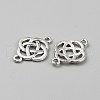 Tibetan Style Alloy Knot Connector Charms FIND-WH0432-92F-2