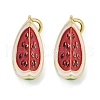 Brass Enamel Pendants KK-L231-19G-1