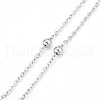 3Pcs 304 Stainless Steel Satellite Chains Eyeglasses Chains AJEW-DJ0003-46-3