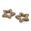 Star Shape Polymer Clay Rhinestone Beads CLAY-NH0001-06E-2