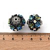 Handmade Resin Indonesia Round Beads IPDL-P005-24AS-02-3