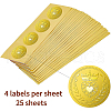 Self Adhesive Gold Foil Embossed Stickers DIY-WH0211-189-3