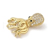 Rack Plating Brass Micro Pave Cubic Zirconia Pendants KK-G515-44A-G-2