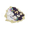 Rack Plating Alloy Enamel Pendants FIND-I038-16B-2