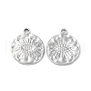 304 Stainless Steel Pendant Rhinestone Settings STAS-P324-37P-1