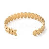304 Stainless Steel Cuff Bangles for Women BJEW-K263-05G-03-3