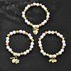 Brass Stretch Bracelets BJEW-C098-06-2